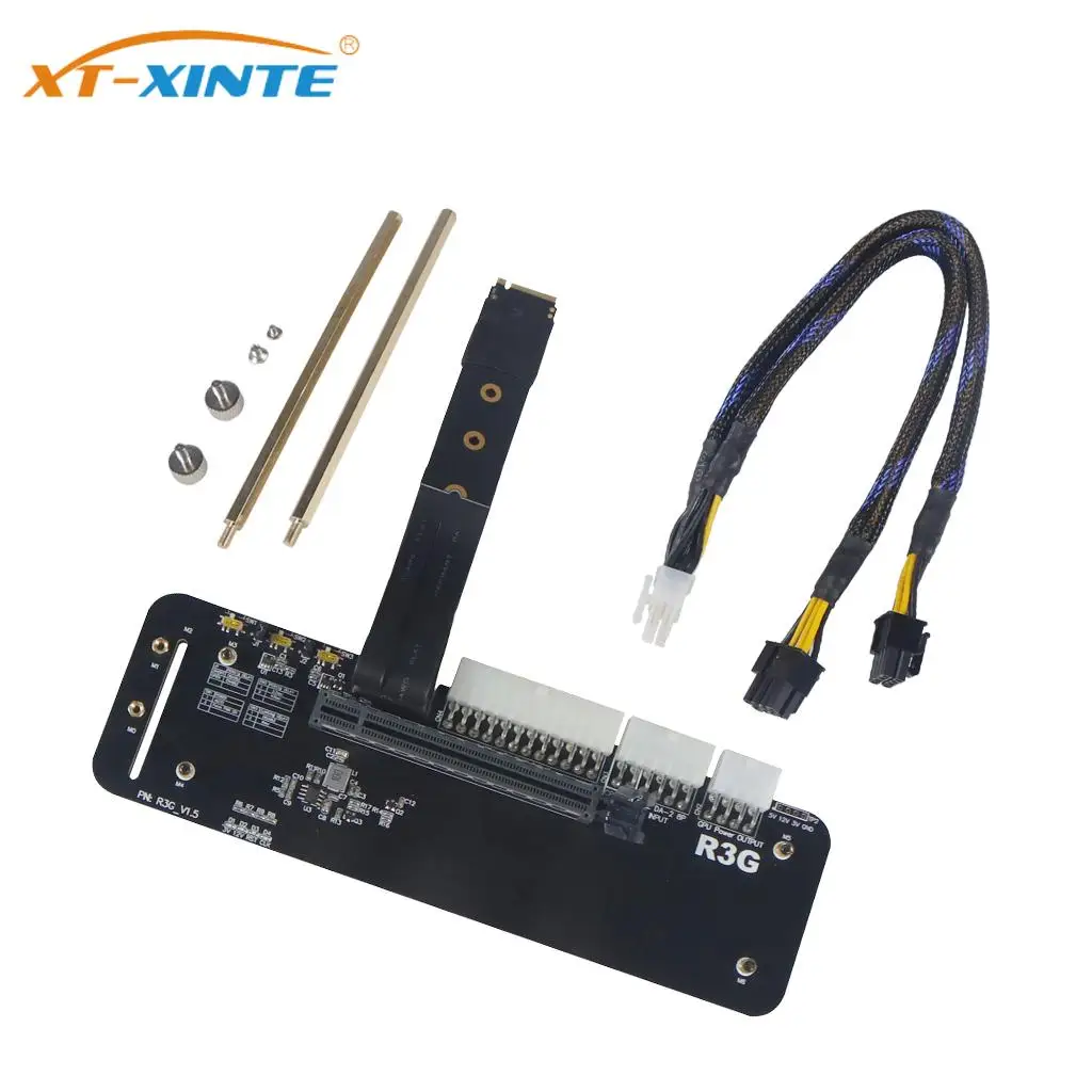 conector m2 nvme para pcie x16 pcie 30x4 adaptador m2 chave m r43sg 25 cm 50cm egpu para nuc itx stx notebook pc 01