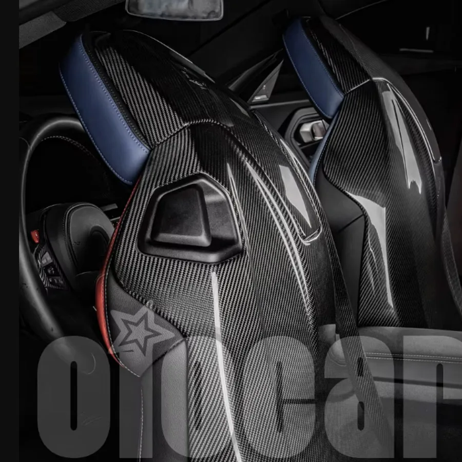 

Хорошее качество oiomotors сухое углеродное волокно задняя крышка переднего сиденья задняя крышка для BMW G87 M2