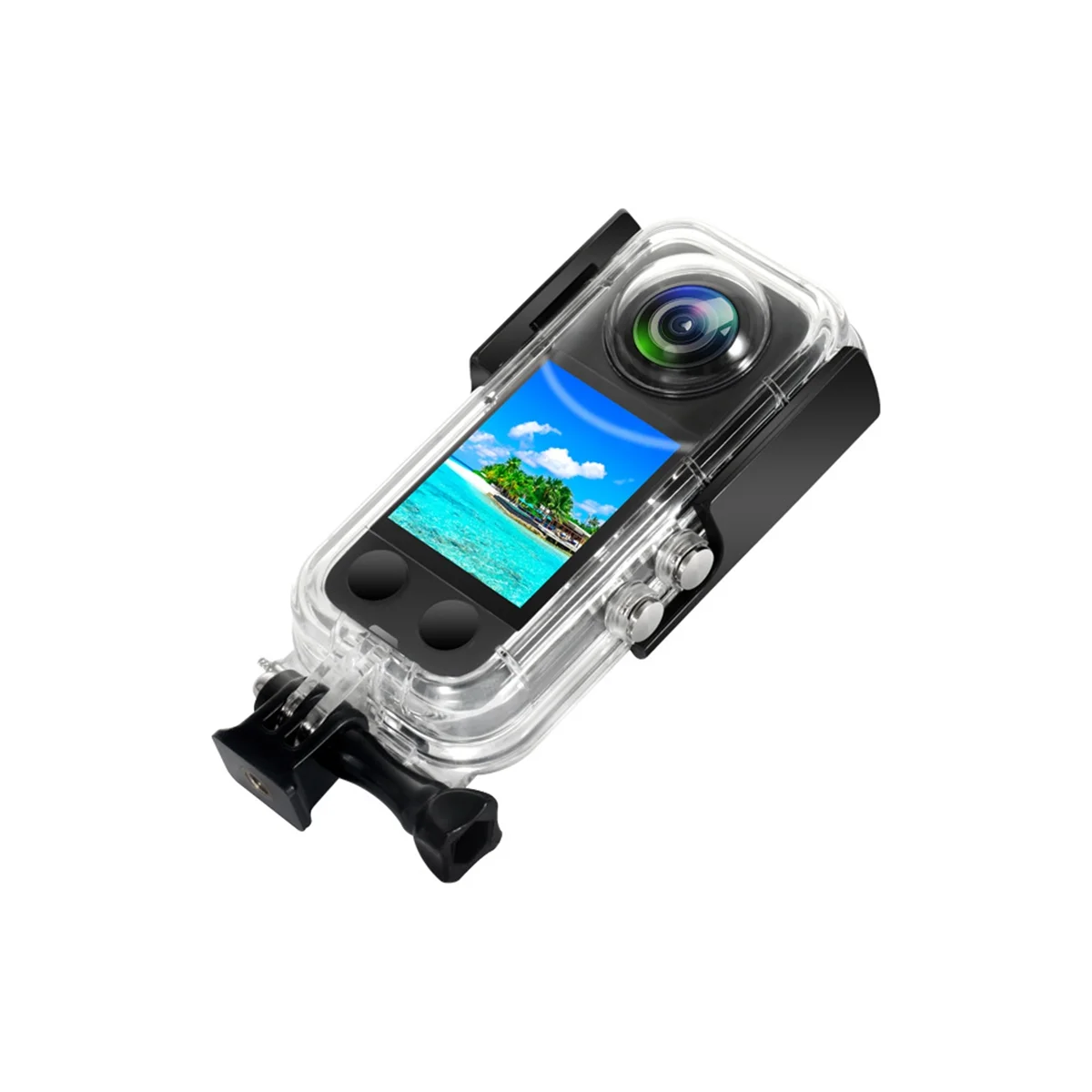 X3 Waterproof Shell 40M Diving Shell Protective Shell Fall Proof Shell Panoramic Sports Camera Accessories for Insta 360