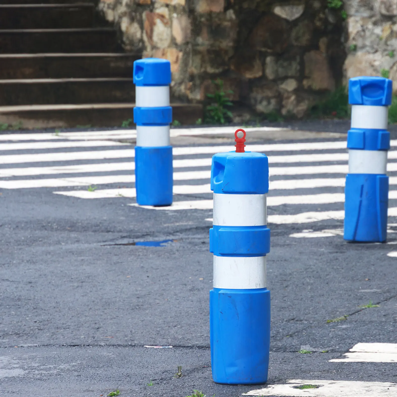 

15Pcs Warning Post Safety Caps Plastic Traffic Cone Replacement Caps for Outdoor Construction Road Safety Management Delineator