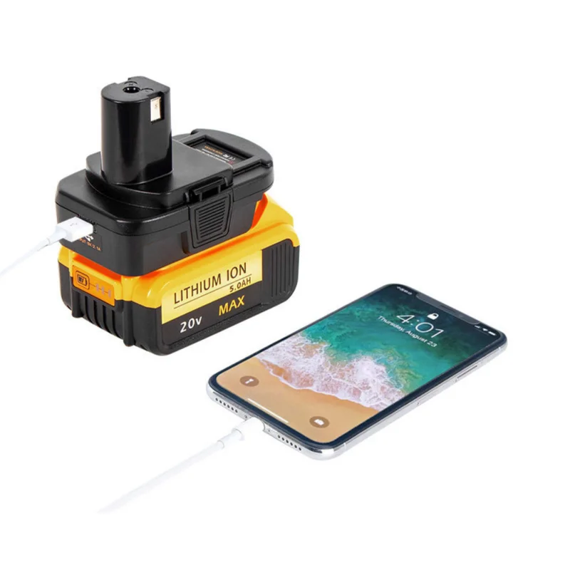 Преобразователь батареи ZWINCKY для Dewalt 18 в 20 в для литиевых и никель-металлогидридных и никель-кадмиевых аккумуляторов RYOBI 18 в для P108 P105