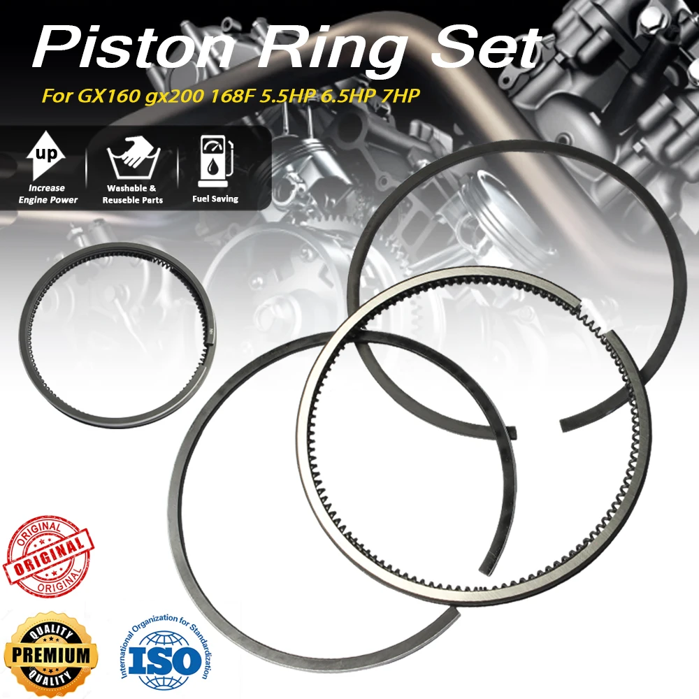 

GX160 gx200 168F 5.5HP 6.5HP 7HP For Piston Ring Set
