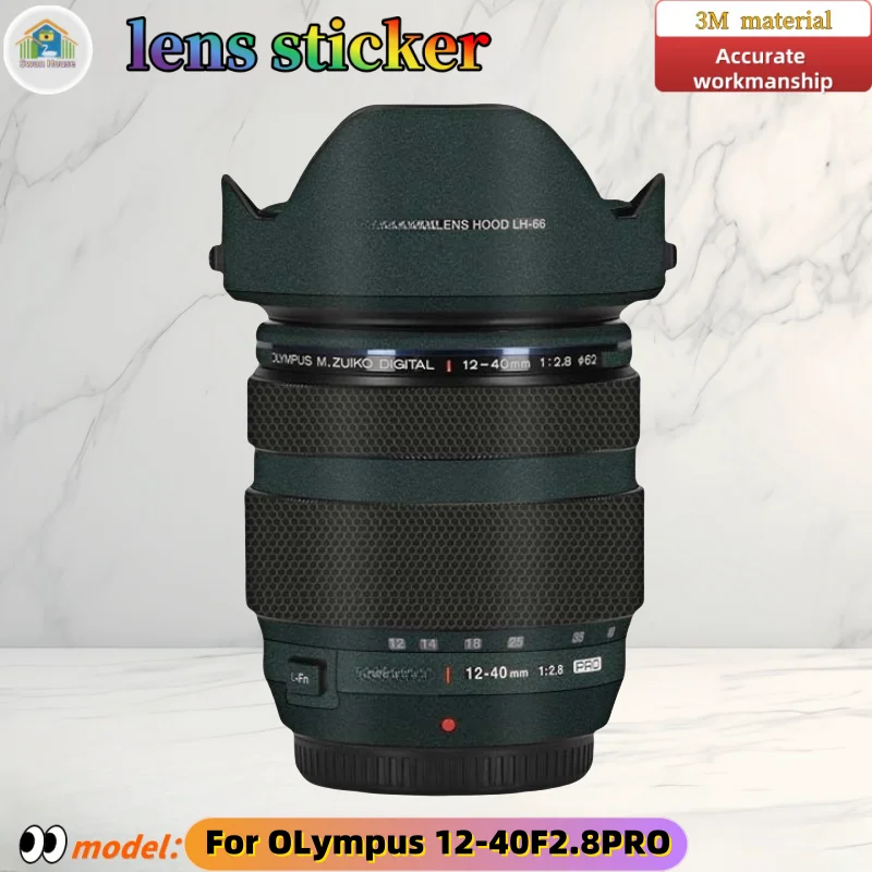 

1240F2.8PRO For OLympus 12-40 F2.8 PRO Camera lens sticker, DIY skin, Precision tailoring wear-resistant protective film