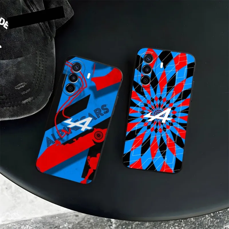 Alpine Logo Tricolor French Flag Phone Case For Huawei P50 P30 P40 P10 P20 Lite Mate 40 Pro Plus Psmart Z 6 7 5 Cover