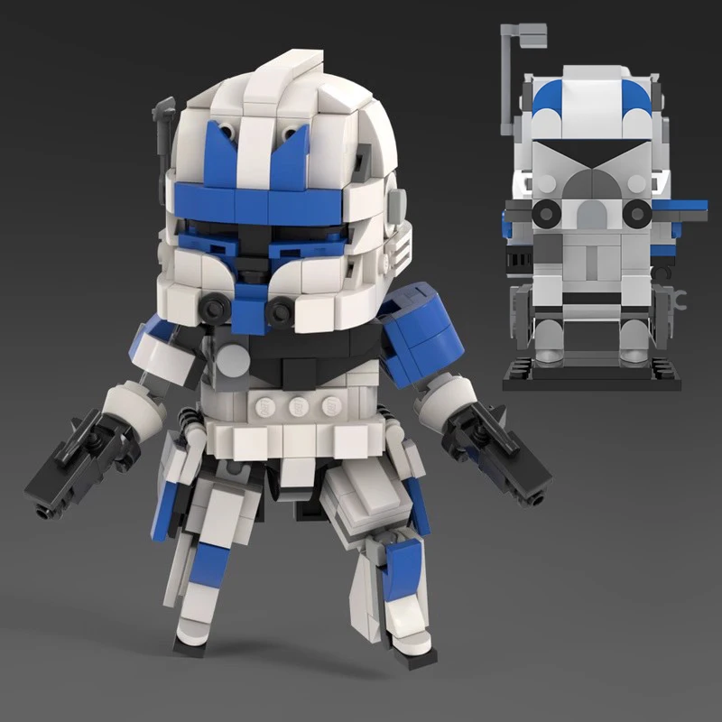 

Creative Movie Anime Figure Building Blocks MOC Space War Series Rex Captain Robot Model Kids Puzzle Toys Adult Collection Gift