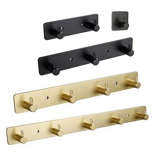 Selbstklebende multifunktionale Aluminiumlegierungshaken, rostbesichtige Tücher, klebrige Wandtürhaken, Kleidung und Kleiderbügel Hauptverkaufs Baby Room Hook - №3