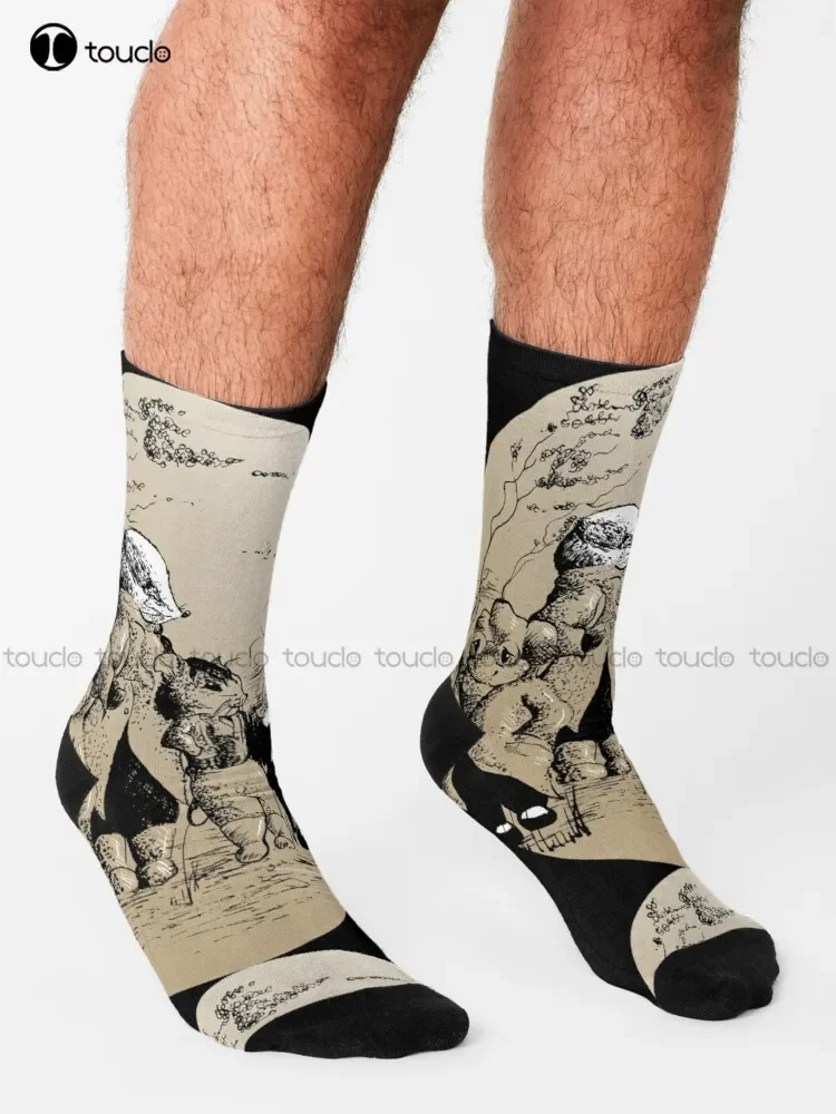 The Wind In The Willows Socks Slipper Socks Men 360° Digital Print Street Skateboard Socks Comfortable Girls Sports New Popular