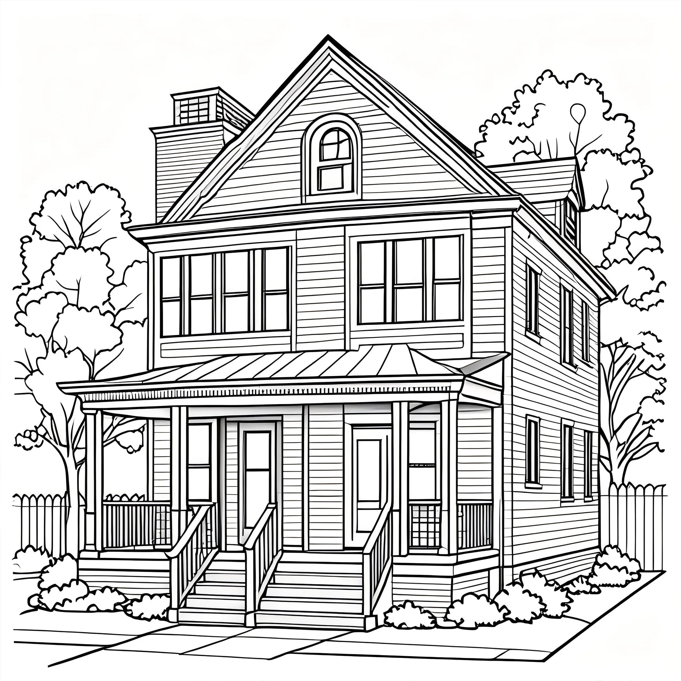 Libro da colorare per architettura paesaggistica per adulti e adolescenti con 24 pagine per alleviare lo stress, uccidere il tempo, disegno di pittura con graffiti