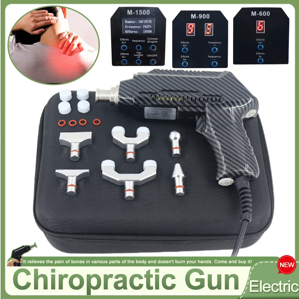 Electric Correction Gun Portable Spinal Adjustable Instrument Impulse Spine Cervical Massager Newest Chiropractic Adjusting Tool