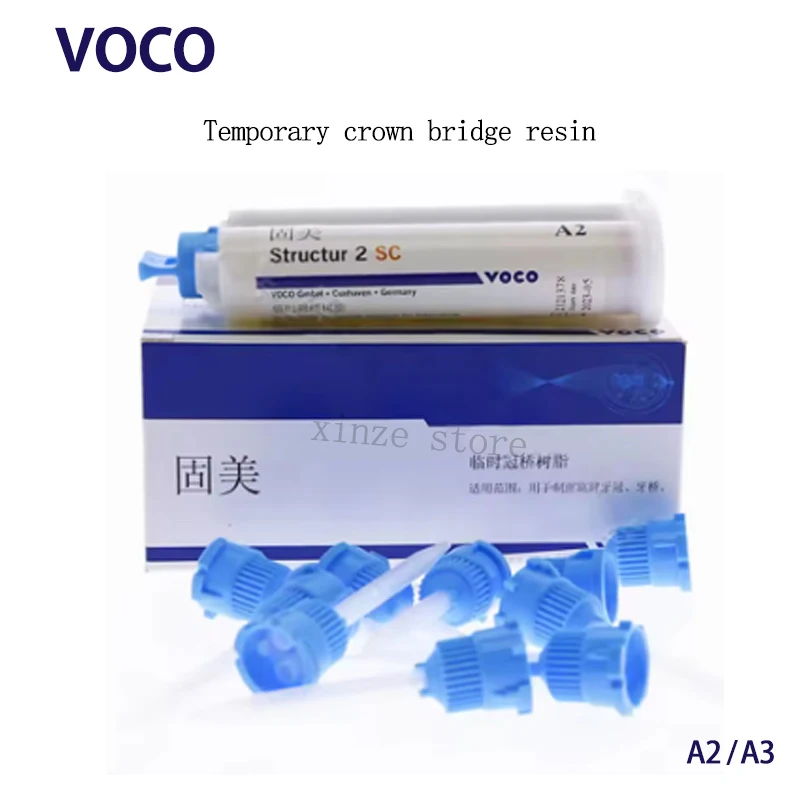 

Стоматологический материал VOCO, 75 г, временная коронка-мост из самотвердеющей смолы, с насадкой для смешивания, для инъекционного аппликатора, материал для пломбирования