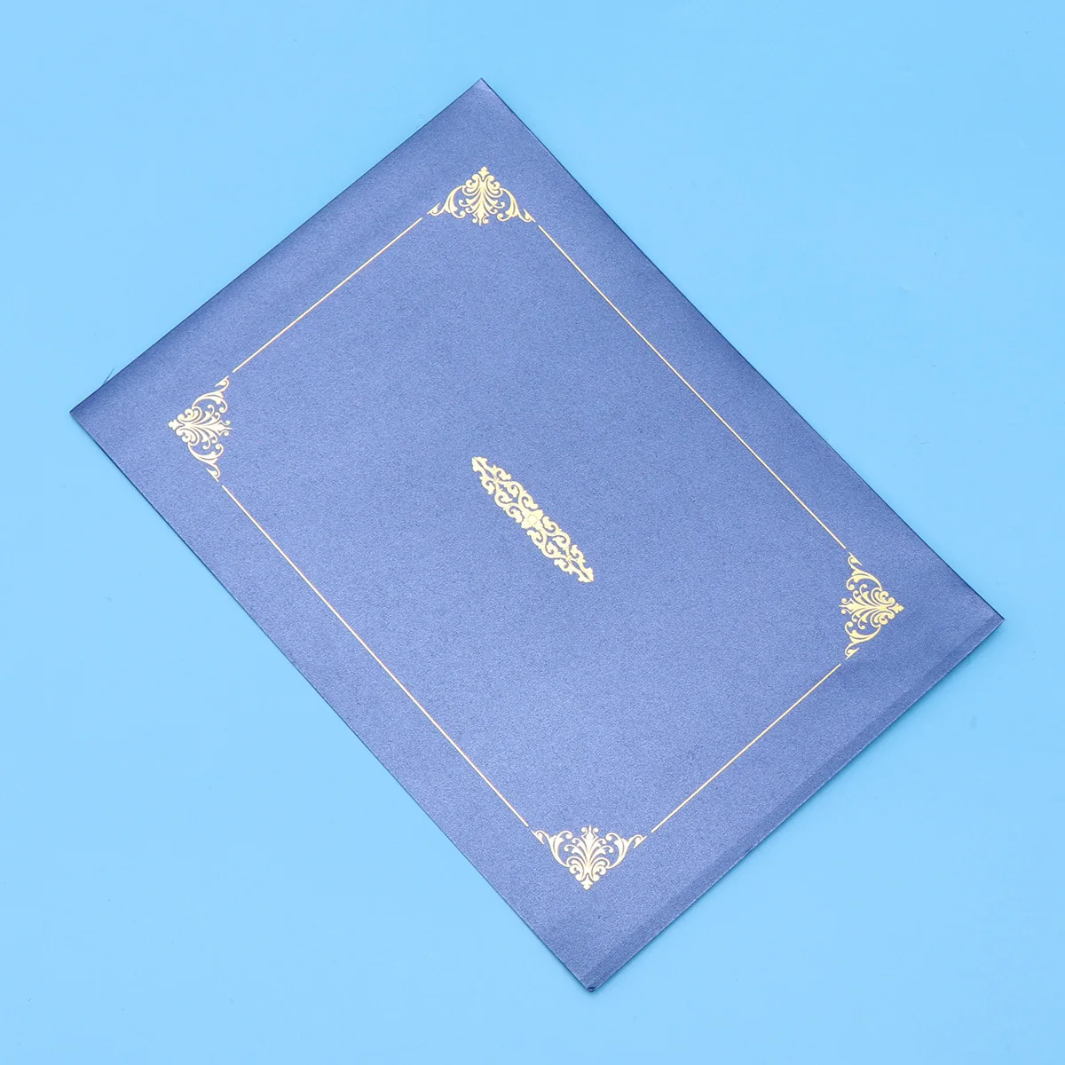 

10Pcs Award Certificate Cover Classic Retro Gold Foil Border Heavyweight A4 Diploma Document Holder Certificate Holder