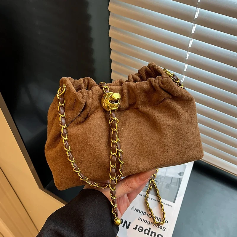 

Mini PU Leather Design Crossbody Bags For Women 2025 New Fashion Brand Chain Shoulder Bag Female Handbags And Purses