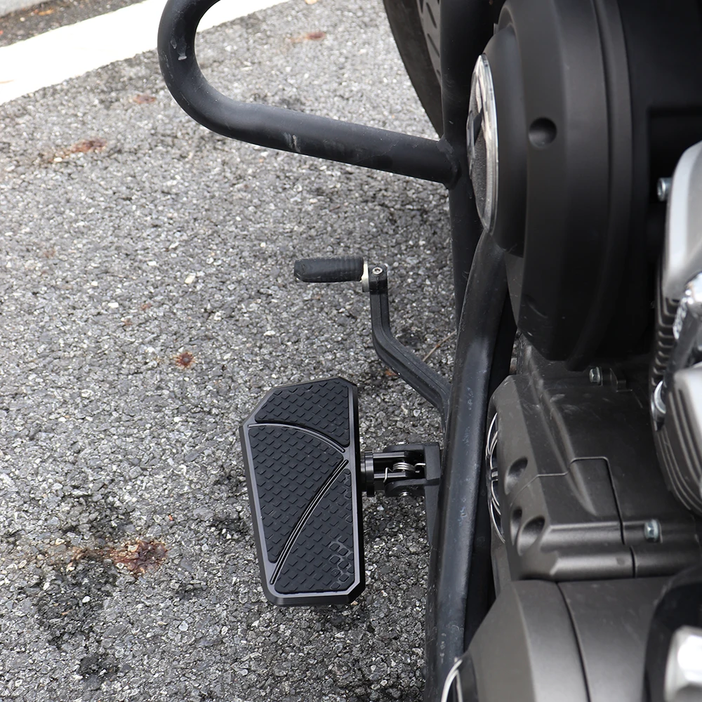 Para qjmotor srv600/v2/v4 srv400 srv700 srv300 srv350 srv srv250 peças de acessórios da motocicleta pedal alargamento pedal