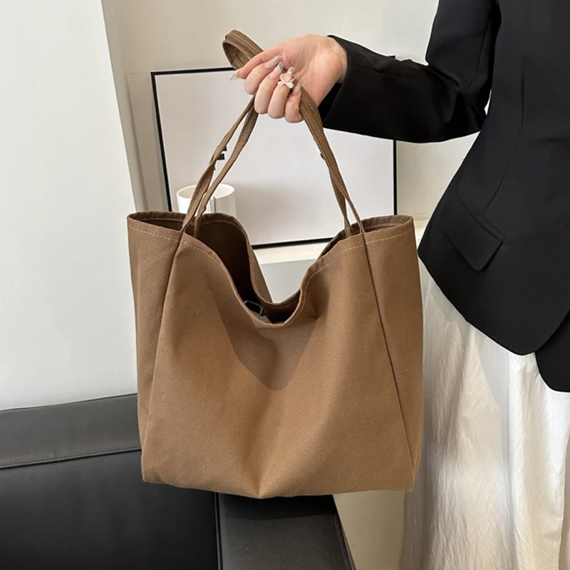 Neue Damen handtaschen lässig wieder verwendbare Canvas Umhängetaschen multifunktion ale Einkaufstasche mit großer Kapazität für Frauen Bolasas Feminina