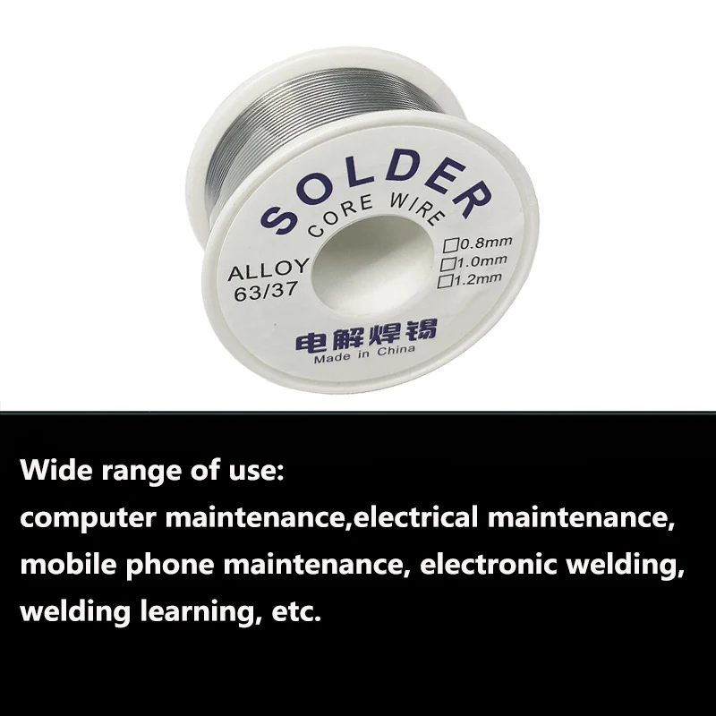 50g/0.8 MM Welding Solder Wire High Purity Low Fusion Spot Rosin Soldering Wire Roll No-clean Tin Welding Circuit Repair