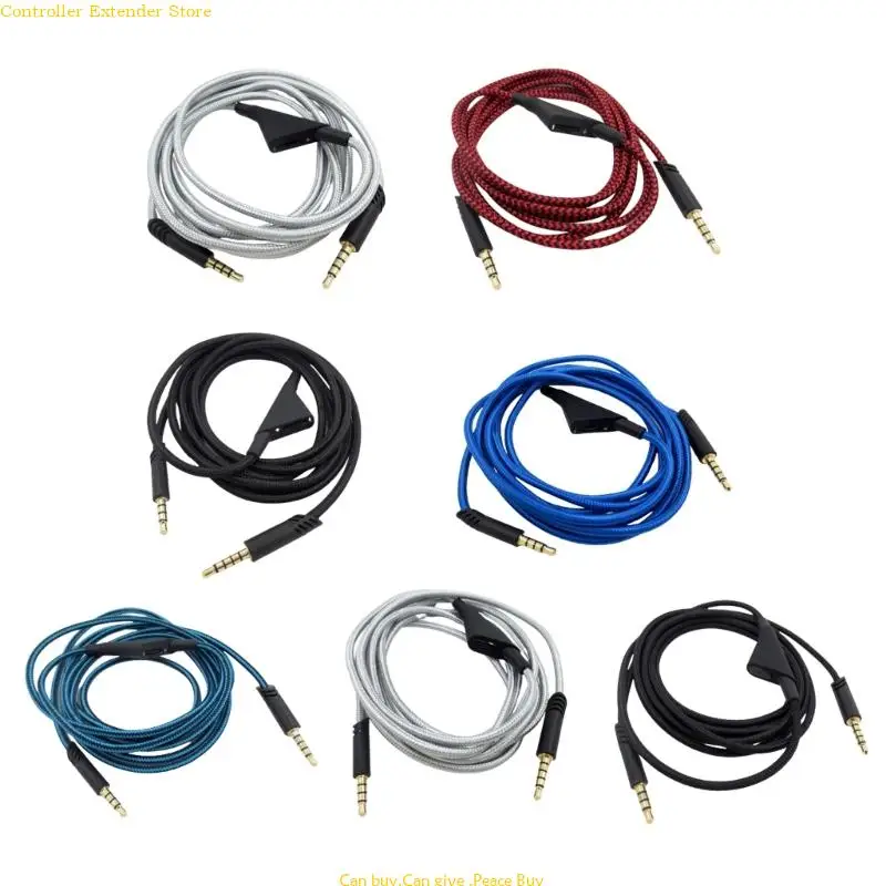 

Headset Cable with Control 3.5mm Plug for A10 A40 A30 Gaming Headset Universal 3.5mm Braided Cable Cord