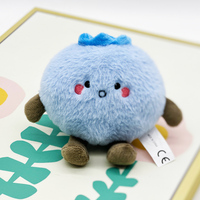 14cm Cute Blueberry Plush Toy Movie Stuffed Animal Fruit Series Plush Doll Cute Baby Sleeping Companion Room Decor Birthday Gift