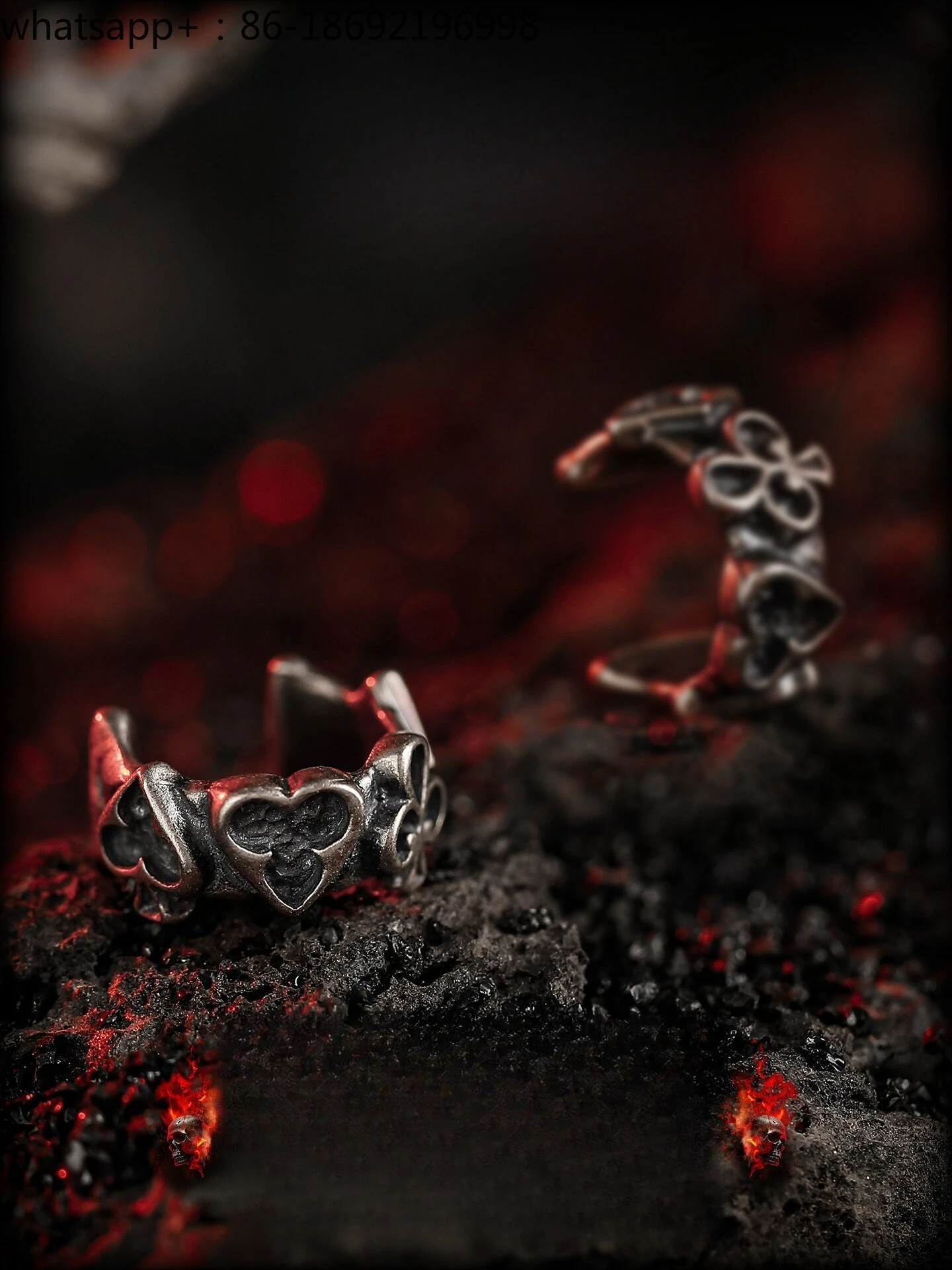 

[Paradise Lost] Retro 925 Silver Ear Bone Clip Boys Earrings Without Ear Piercings