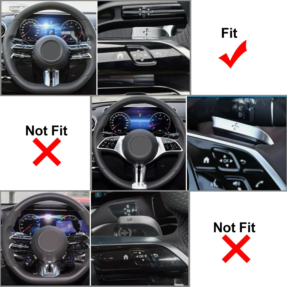 Car Steering Wheel Shift Shifter Paddle Extension For Mercedes Benz A B C E S GLC Class W177 W247 W206 W213 W223 X254 V295 V297