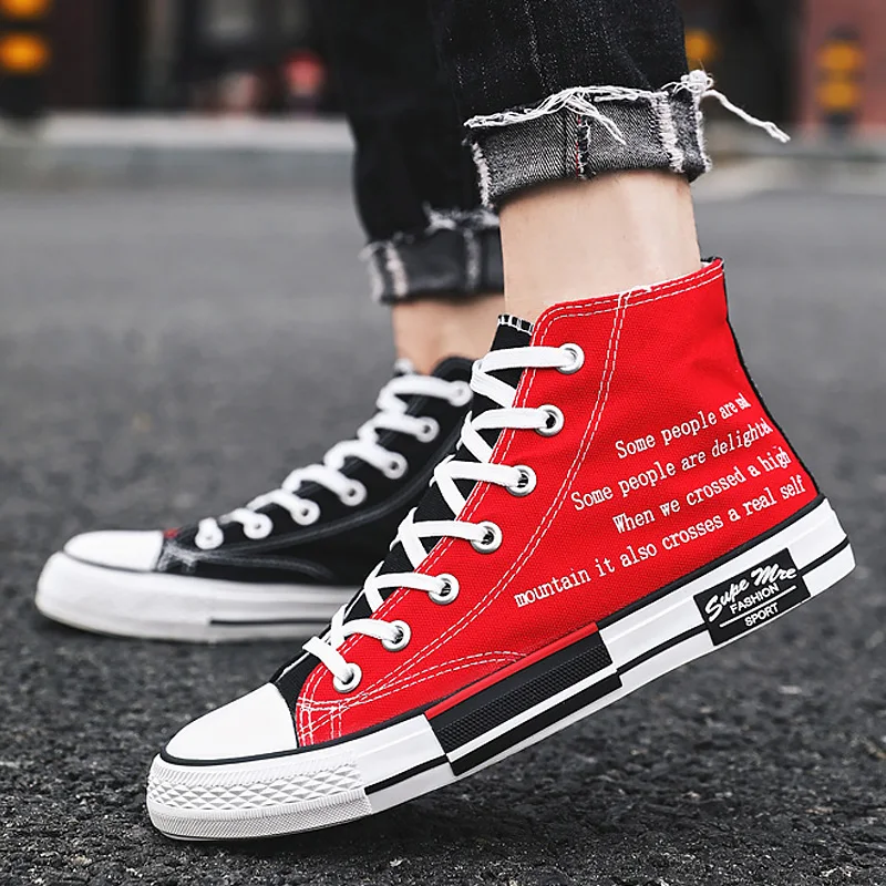 High top sneakers casual men rubber school shoes canvas tenis boys platform sneakers women shoes