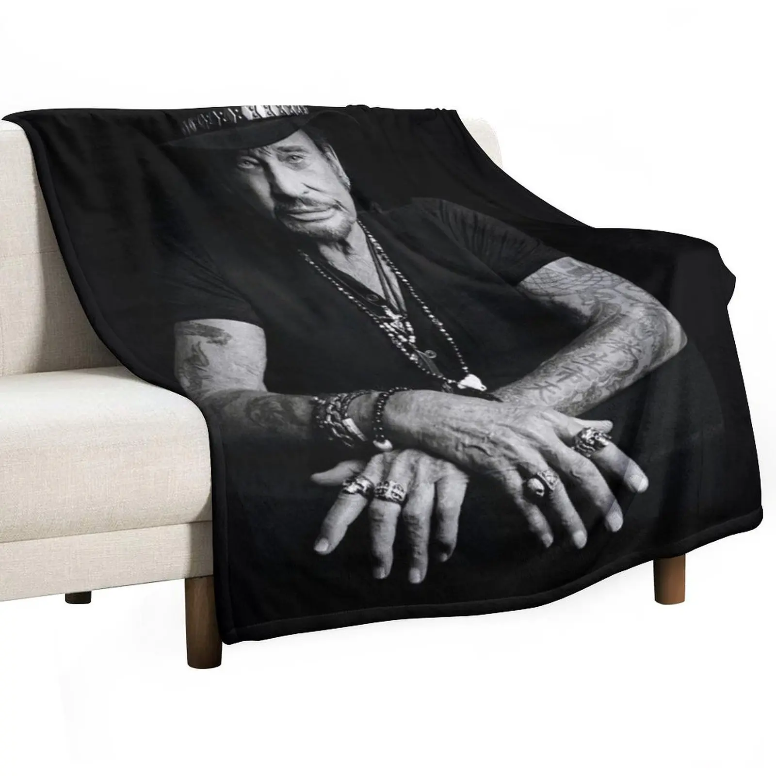 Johnny Hallyday Throw Blanket Decorative Throw Travel Bed linens Tourist Luxury Thicken Luxury St Blankets