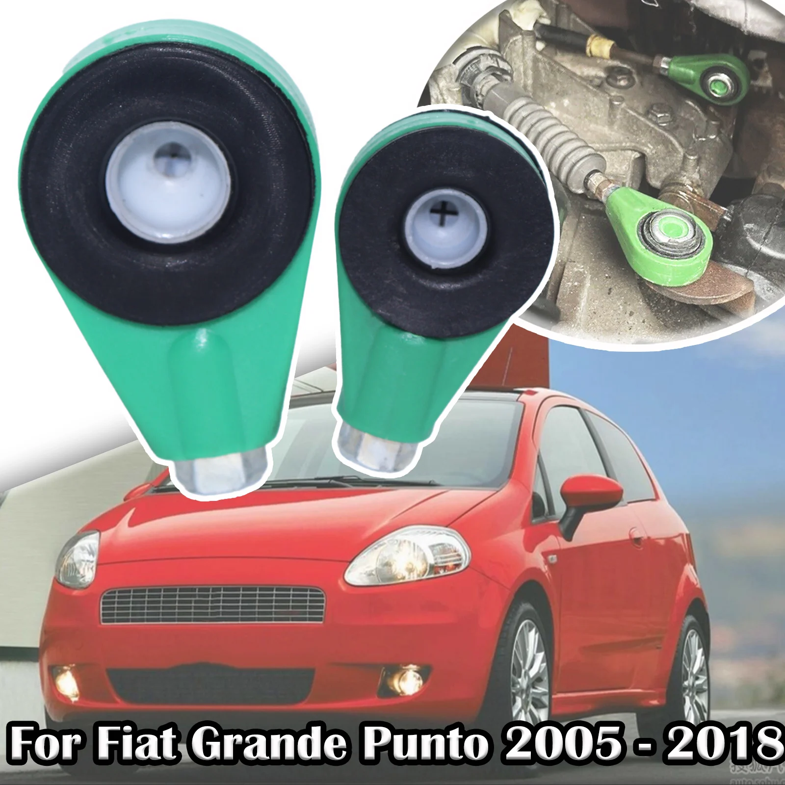 For Fiat Grande Punto 2005 - 2018 Manual Gearbox Shift Cable Linkage Bushing Repair Kit Shifter Lever Selector Connect Both End