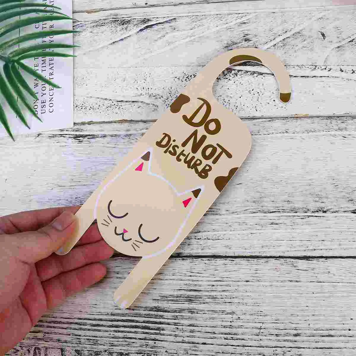 2 Pcs Signs Closed Pull Push Door Sticker Handle Hanging Decorations Wall Ornaments Pendant Universal Staff