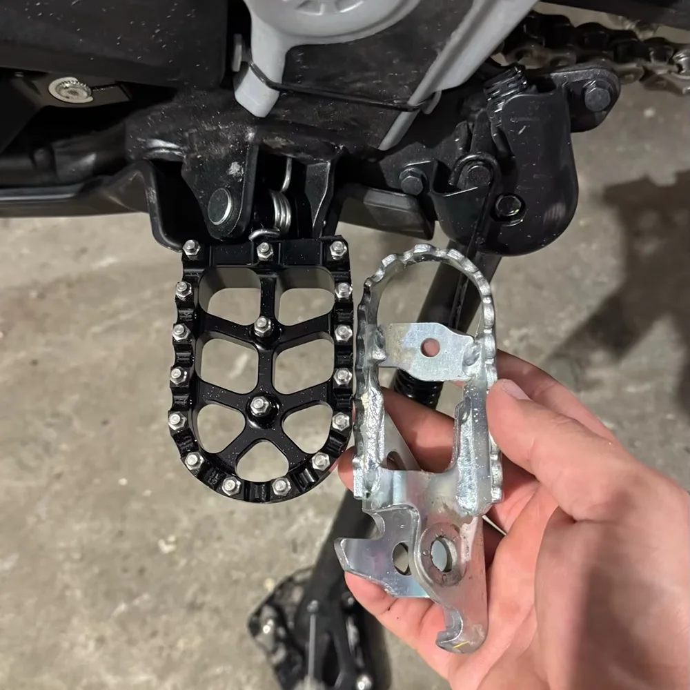 Motorrad-Fußrasten Fußpedale für Honda CRF300L RALLY CRF300 L CRF 300 L CRF 300L 2021 - 2026 2025 Zubehör – Detail 3
