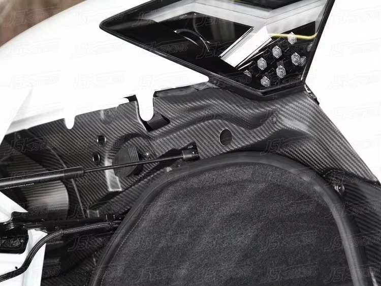 CARBON FIBER FRONT HOOD COVER (2 PCS) for 2011-2015 LAMBO AVENTADOR LP700-4