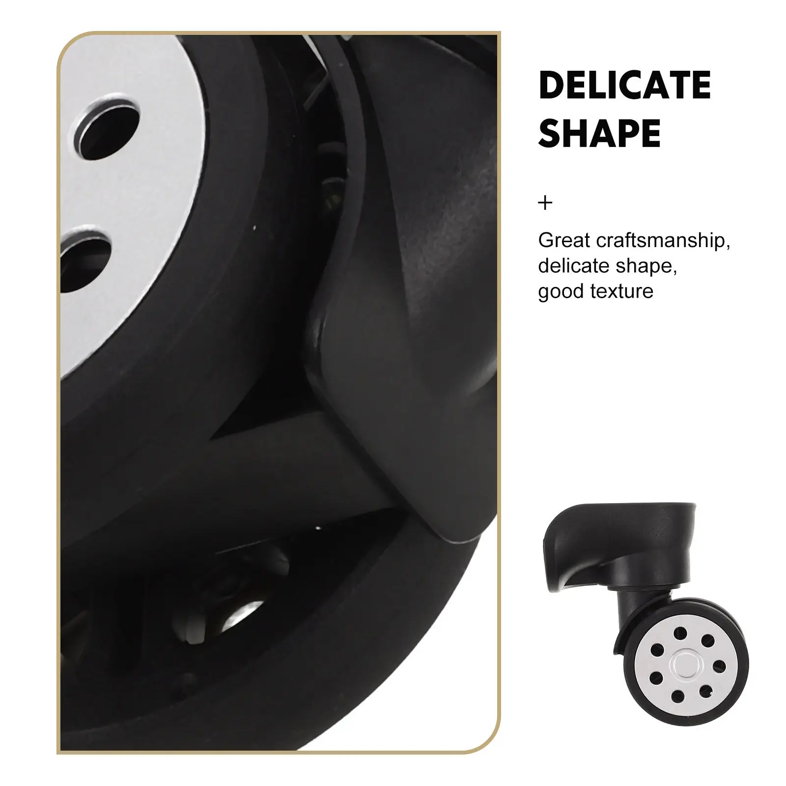 Universal Swivel Caster Wheel Furniture Parts Premium Heavy Duty Rotatable Replacement for Office Chairs Smooth Rolling view 2