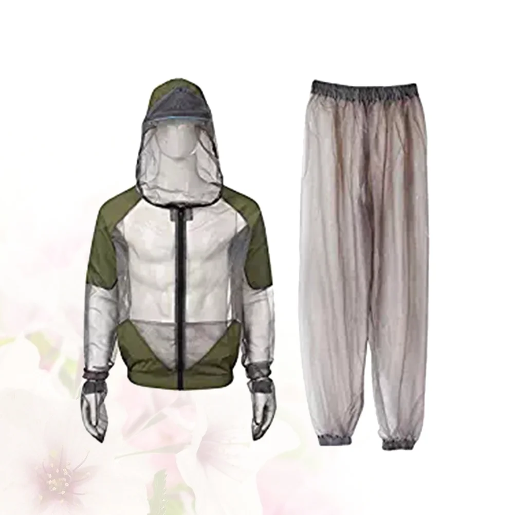 Protective Mesh Fishing Clothes Netting Suit Hooded Suits Women's Bug Pants Blazer