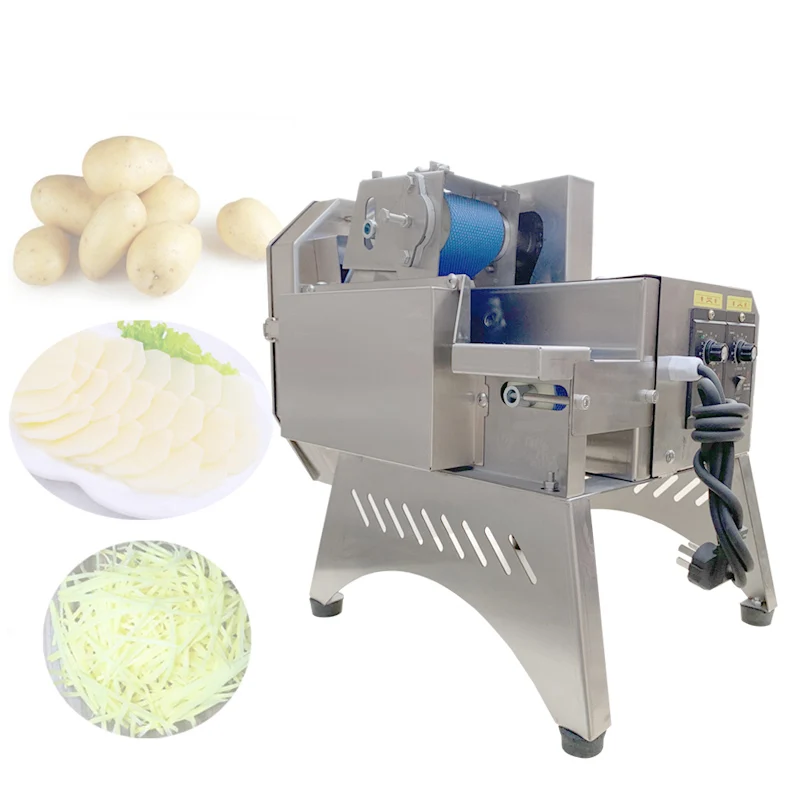 110V 220V Portable Household Commercial Electric Scallion Slicer Shredder Segmenter All-In-One Vegetable Cutting Machine