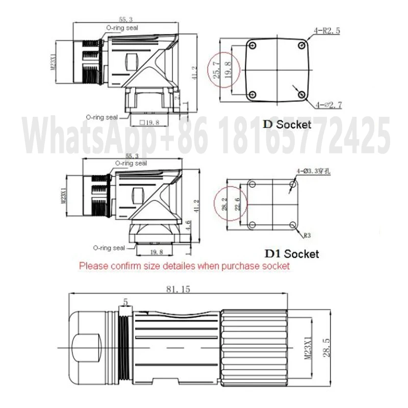 Imagem -06 - Adaptador de Sinal Conector de Aviação Industrial Servo Motor Codificador Potência Pinos 8pin Macho Fêmea Tomada Montagem do Painel M23 M923