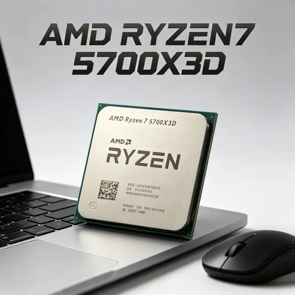 고주파 Ryzen 7 5700X3D 안정적인 작동 8코어16스레드 3-4.1GHz 105W 소켓 AM4 DDR4 데스크탑 프로세서 썸네일 7