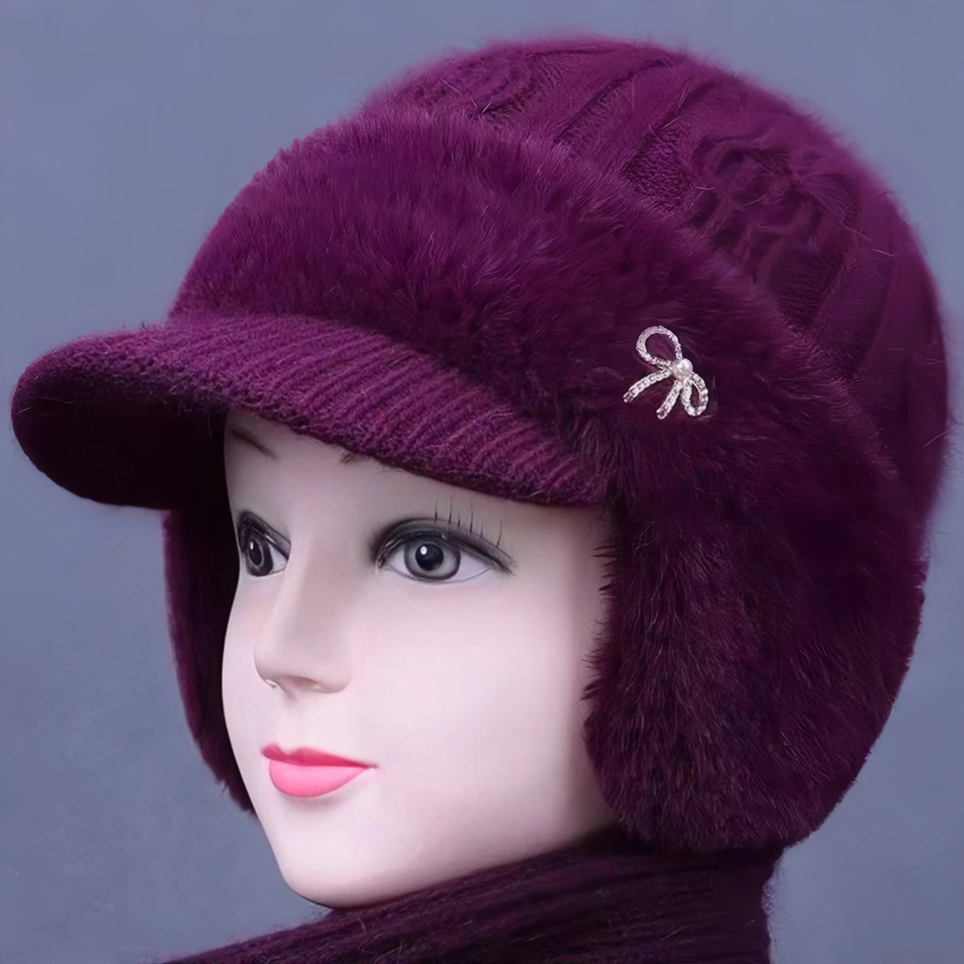 chapeau-tricote-double-de-polaire-chaud-pour-femmes-d'age-moyen-et-agees-protection-contre-le-vent-et-les-oreilles-echarpe-incluse-cadeau-pour-maman
