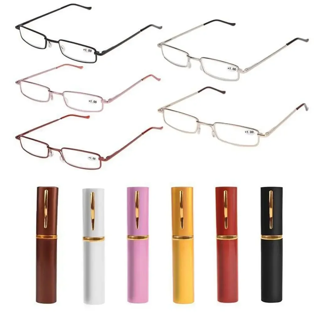 Unisex Reading Glasses Men Women Ultra-light Portable Anti-fatigue Presbyopia Eyeglass with Case Diopter Eyewear +1.0 1.5 2.0