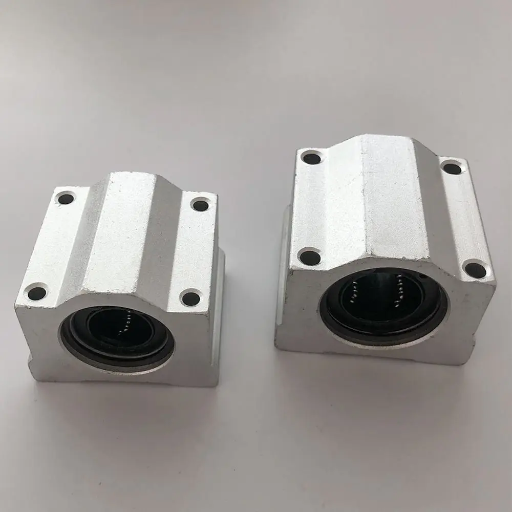 SCS8UU SCS10UU SCS12UU Linear Ball Bearing Aluminium SCS16UU SCS20UU Slide Bushing Block CNC Router Lightweight Guild Rail Shaft