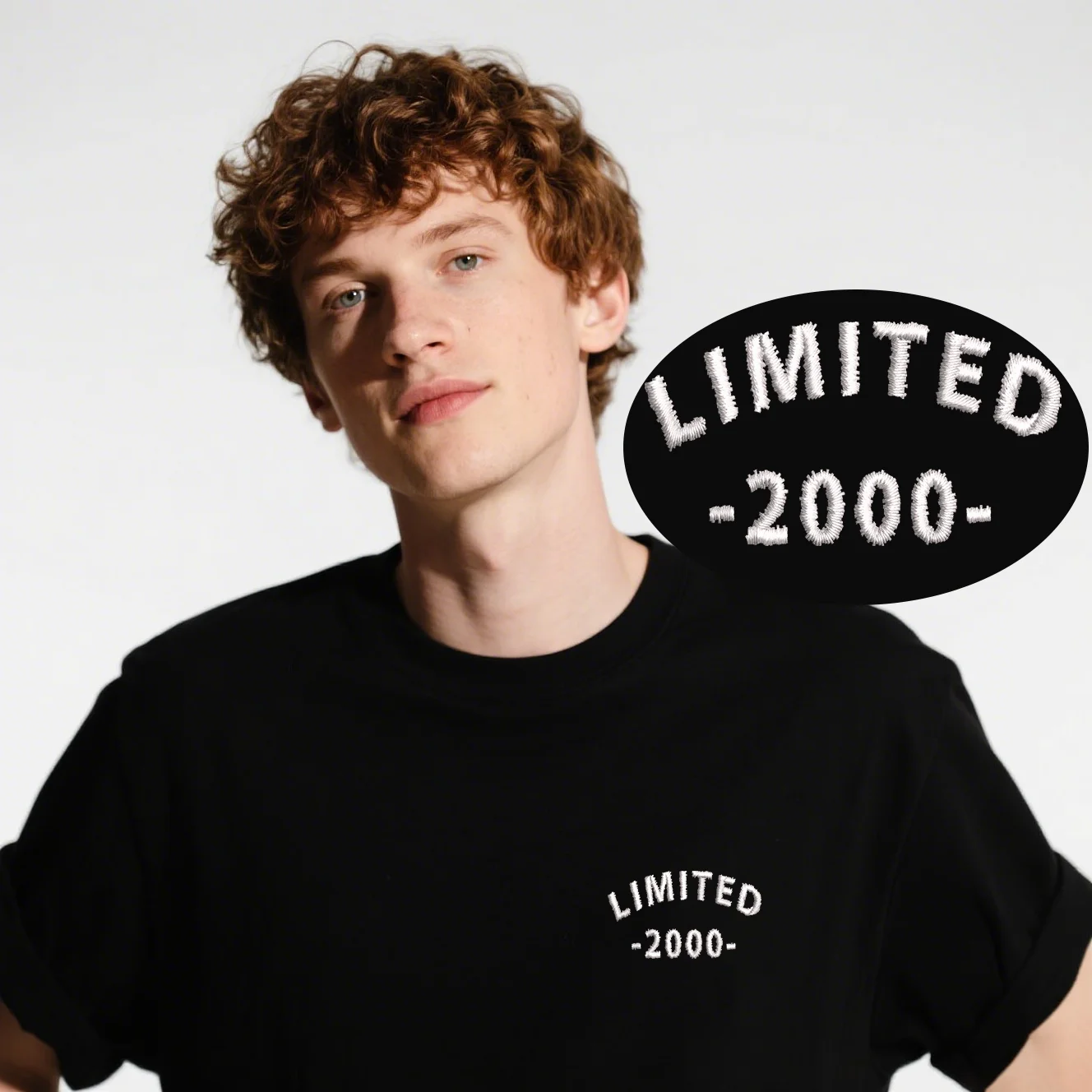 

y2k Modern Vintage Embroidered Cotton T Shirt Unisex - 2000-2009 Luxury Embroidery Top Tees Daily T-Shirts