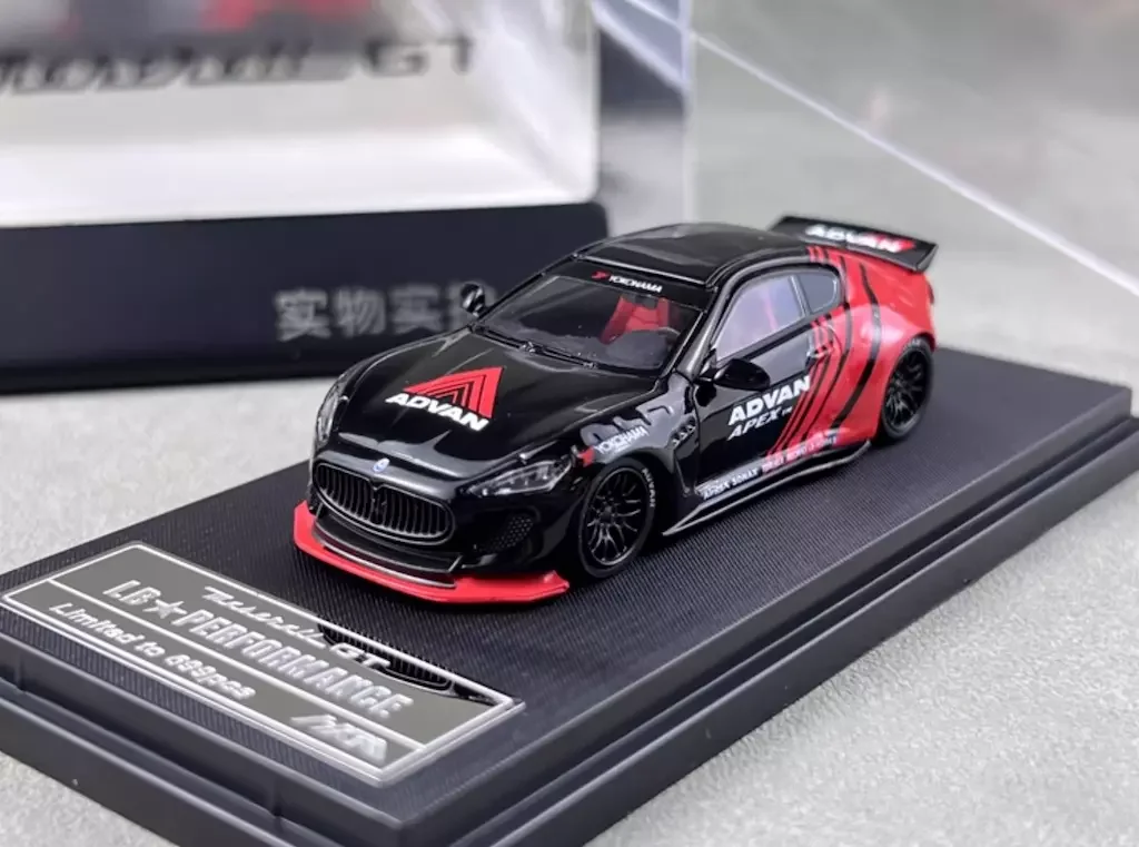 

HKM 1:64 Black Advan GTS M145 MK1 LBWK Sports Model Diecast Metal Car Collecition Limited Edition Hobby Toys