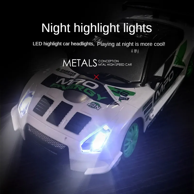 2.4G RC CAR ze światłem LED 4WD Zdalnie sterowany samochód do driftu Profesjonalne zabawki wyścigowe GTR Model AE86 dla dzieci Prezenty świąteczne