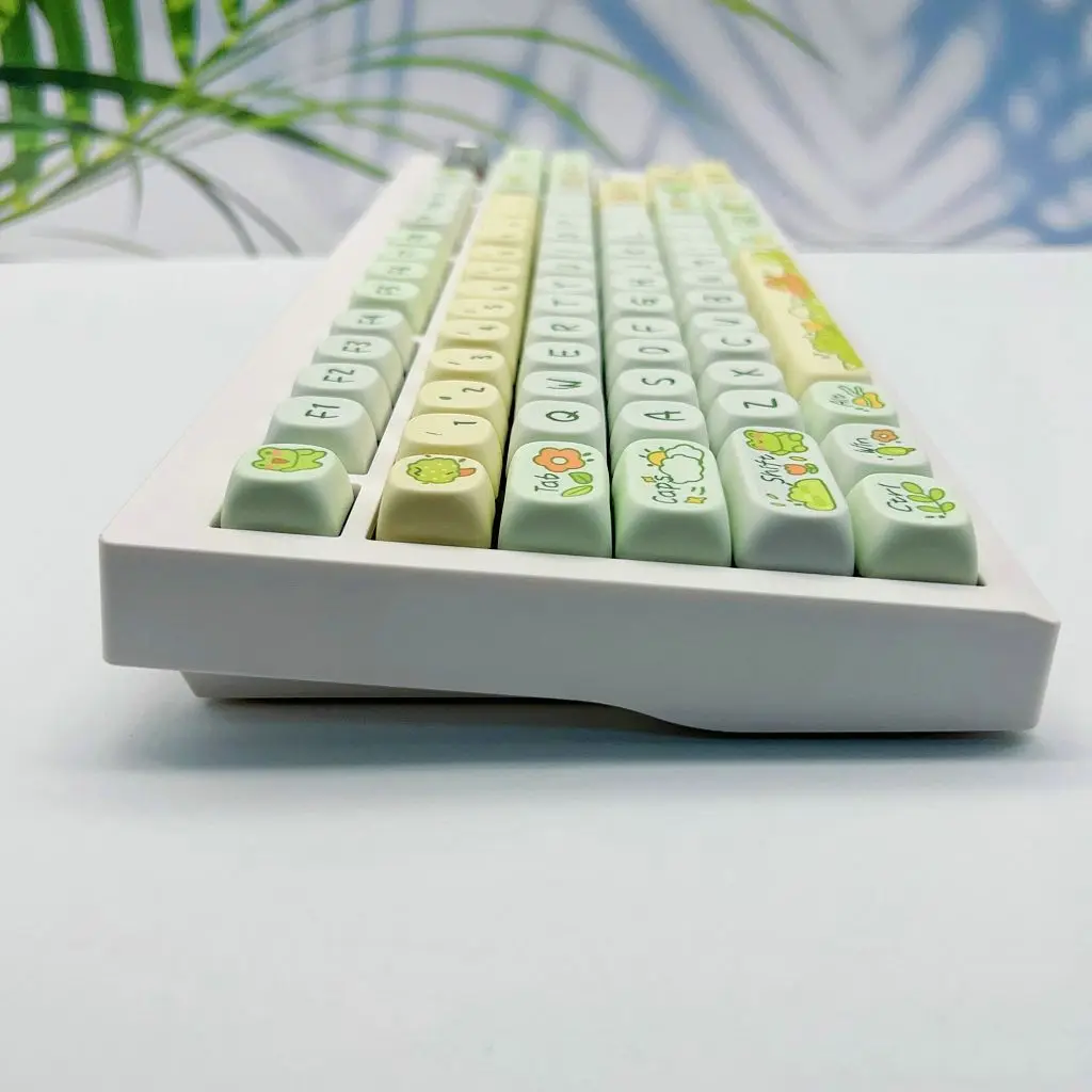 Imagem -05 - Teclado Gamer Mecânica Pbt Keycaps Dye Sublimation Primavera Temático Perfil Moa Switches Gateron mx 138 Chaves