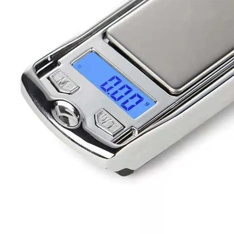 Mini Car Key Shaped Digital Scale 200g 0.01g Precision Pocket Gram Scale for Home Use Powder Spices Small Item Weighing