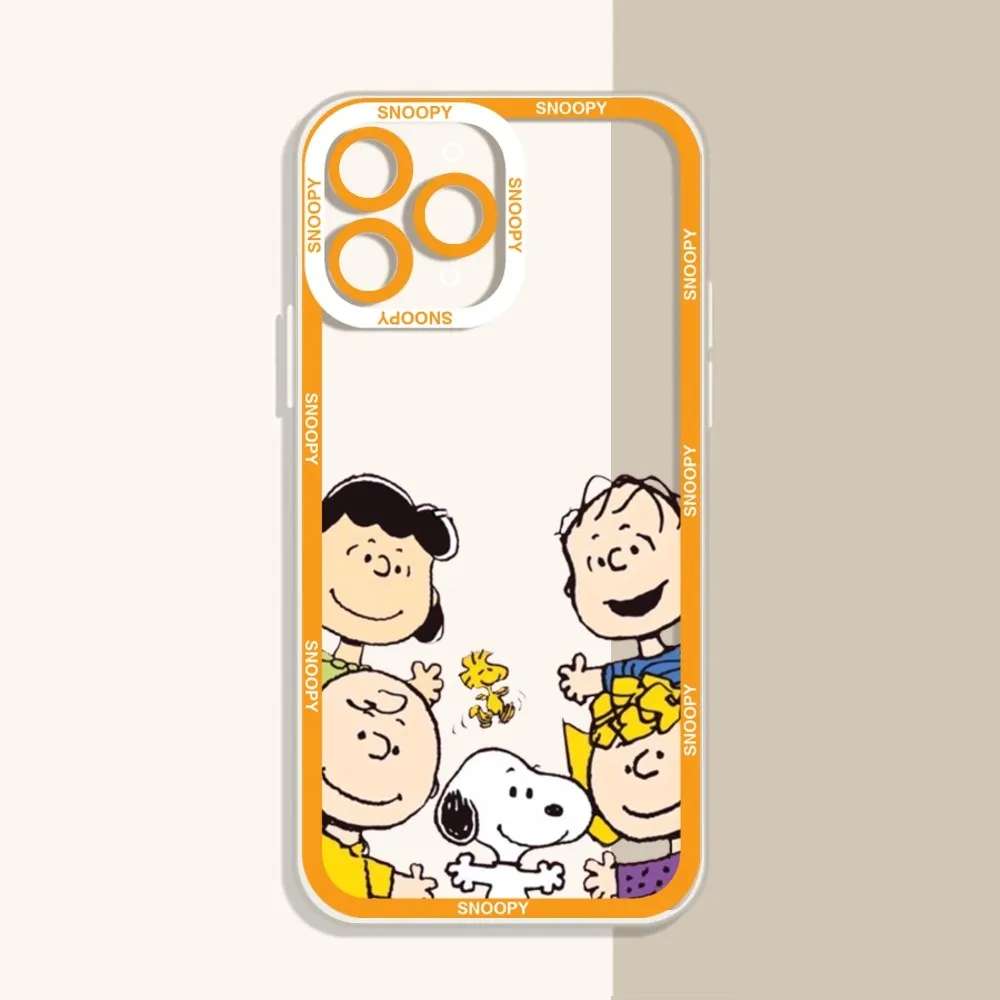 Cute cartoon S-SnoopyS Phone Case For iPhone 12 11 13 14 Pro Max XR XS Max X SE2020 7 8 Plus Case