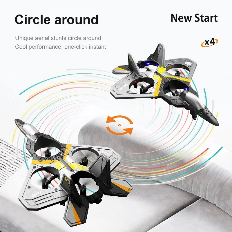 RC Plane 2.4G Remote Control Fighter V17 Plane Model Toy Glider Airplane EPP Foam Toys RC Drone Chargeable Batter Kids Gift