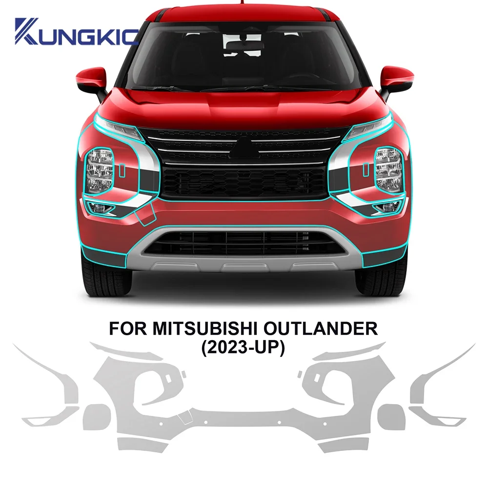 

Для Mitsubishi Outlander 2023 2024 2025: Защитная пленка для кузова автомобиля (PPF) с самовосстановлением, аксессуары для оклейки кузова