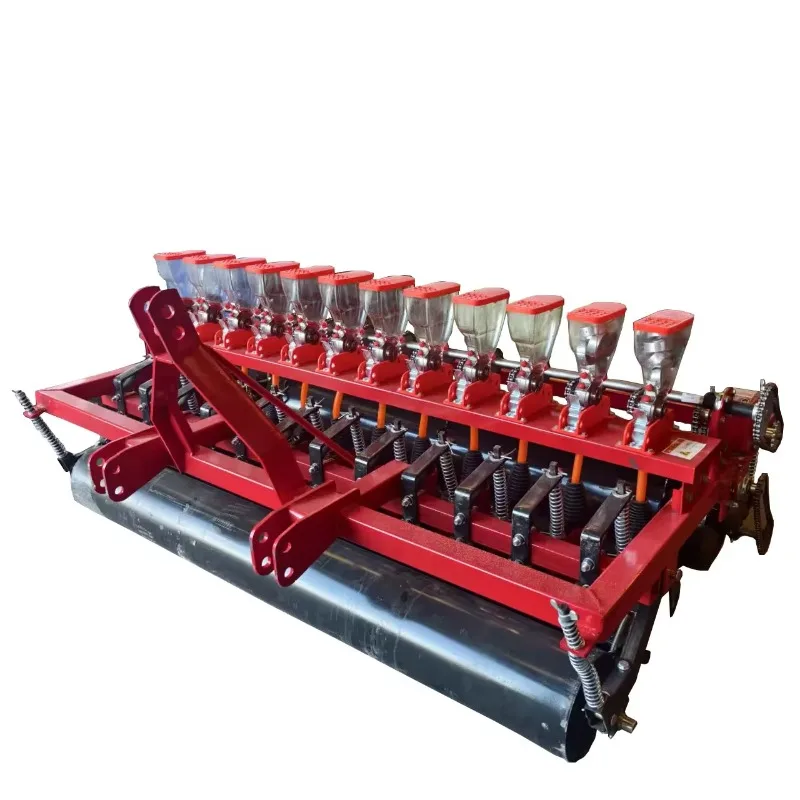 12 rows of onion seed seeder tractor 3-point hook-up seeder tractor installation vegetable seeder