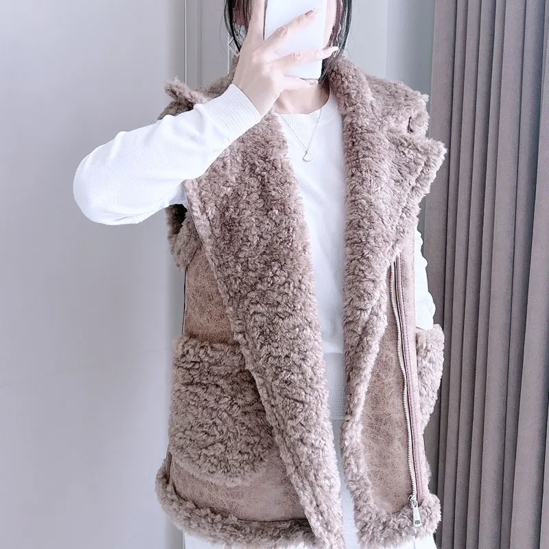 European Station Design Sense Imitation Fur Coat Female Autumn And Winter New Fashion Fur One Foreign Waistcoat Temperament Vest