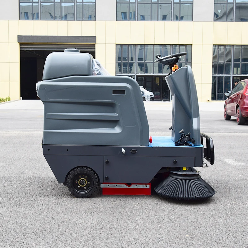 Customized Hot Selling Ride-On Electric 48V New Burnishing Floor & Road Sweeper Outdoor Power Broom