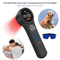 Handheld 1760mW 660nmx16+810nmx4+980nmx4 Pdt Light Therapy Cold Laser Treatment Device for Pain Relief Arthritis Frozen Shoulder