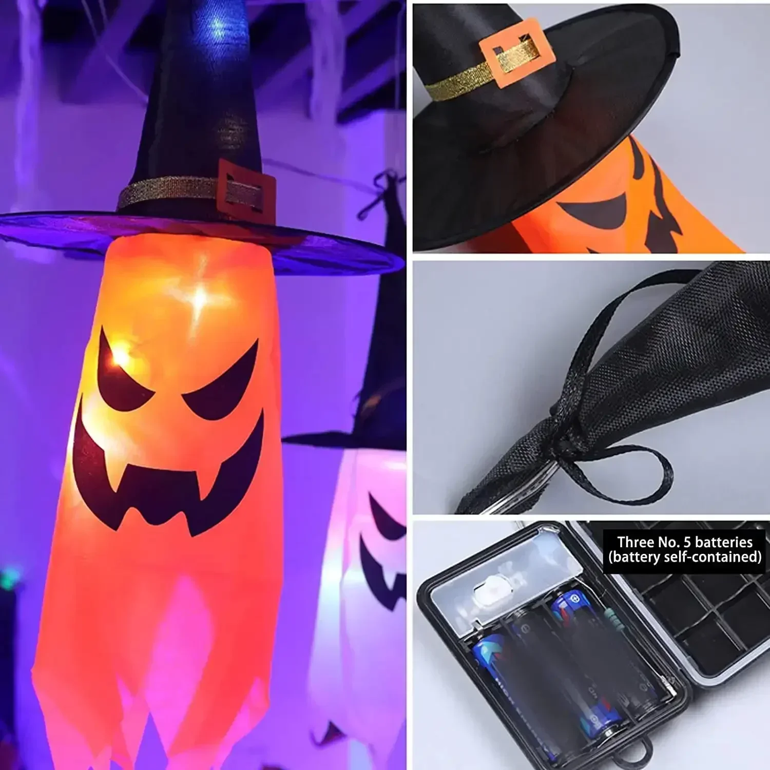 Halloween Witch Hat Lights 5